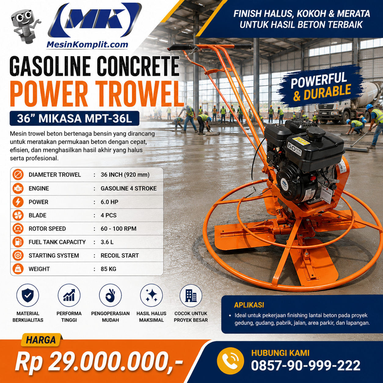 Trowel Beton Mikasa (KSI-...